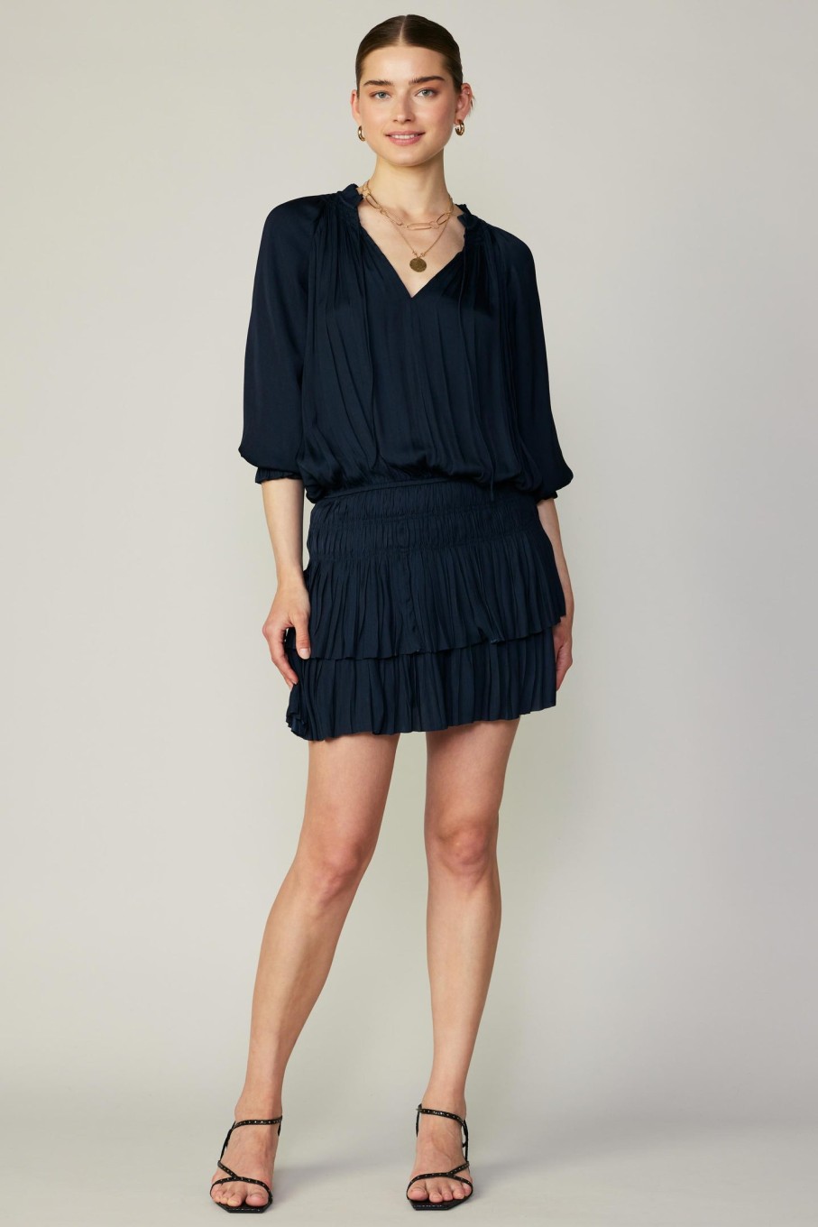CURRENT AIR Aurelie Pleated Mini Dress Mini Dresses