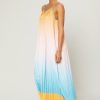 CURRENT AIR Ombre Pleated Maxi Dress Maxi Dresses
