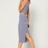 CURRENT AIR Slit Midi Sweater Skirt Skirts