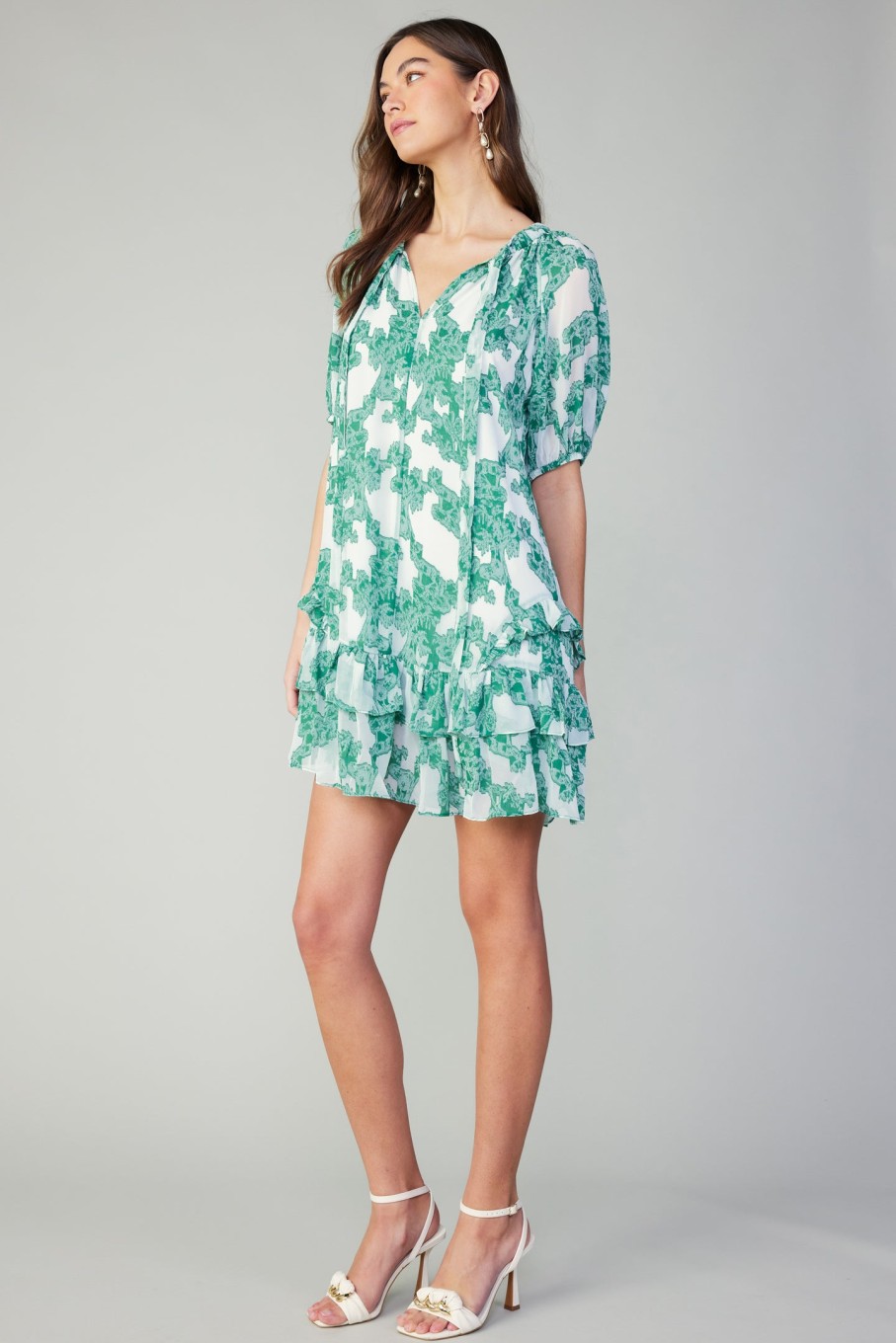 CURRENT AIR Abstract Motif Mini Dress Mini Dresses