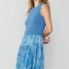 CURRENT AIR Pleated Skirt Sweater Dress Midi Dresses