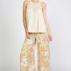 CURRENT AIR Crotchet Yoke Top Blouses