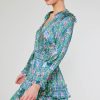 CURRENT AIR Ruffled Surplice Floral Mini Dress Mini Dresses