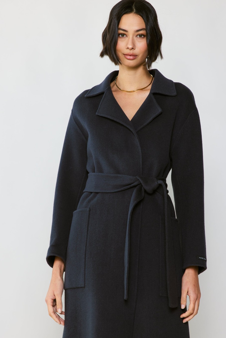 CURRENT AIR Oversized Belted Wool Coat Coats & Jackets