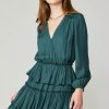 CURRENT AIR Surplice Tiered Mini Dress Mini Dresses