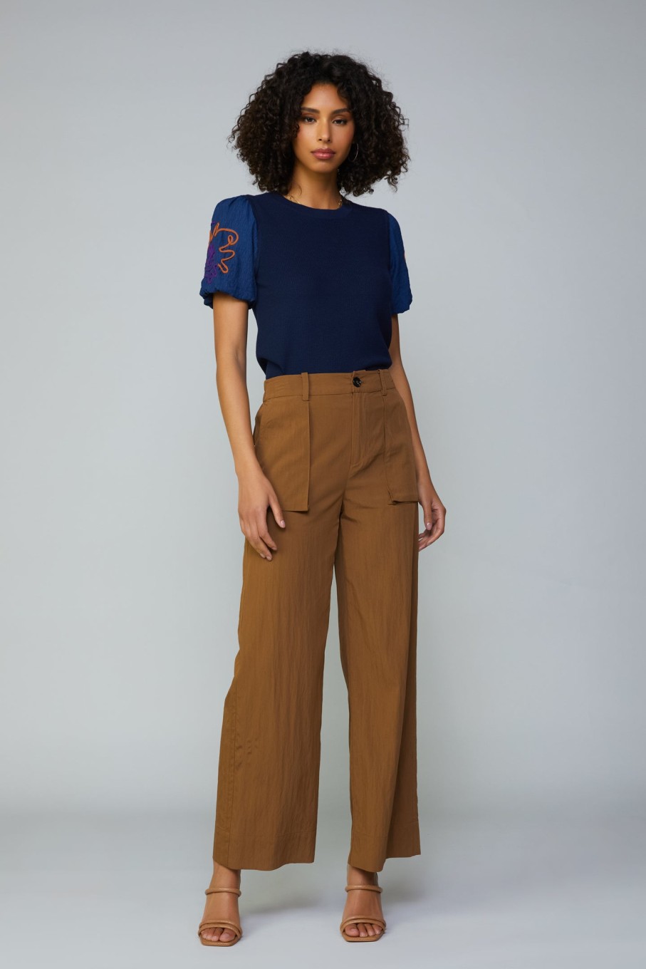 CURRENT AIR Texture Stitch Sweater Top Sweaters