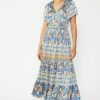 CURRENT AIR Border Print Maxi Dress Maxi Dresses