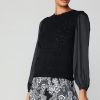CURRENT AIR Textural Knit Sweater Top Knitwear