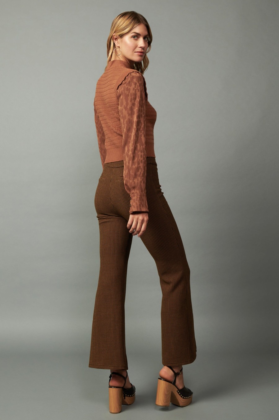 CURRENT AIR Contrast Mockneck Sweater Sweaters