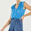 CURRENT AIR Chambray Tiered Shorts Shorts