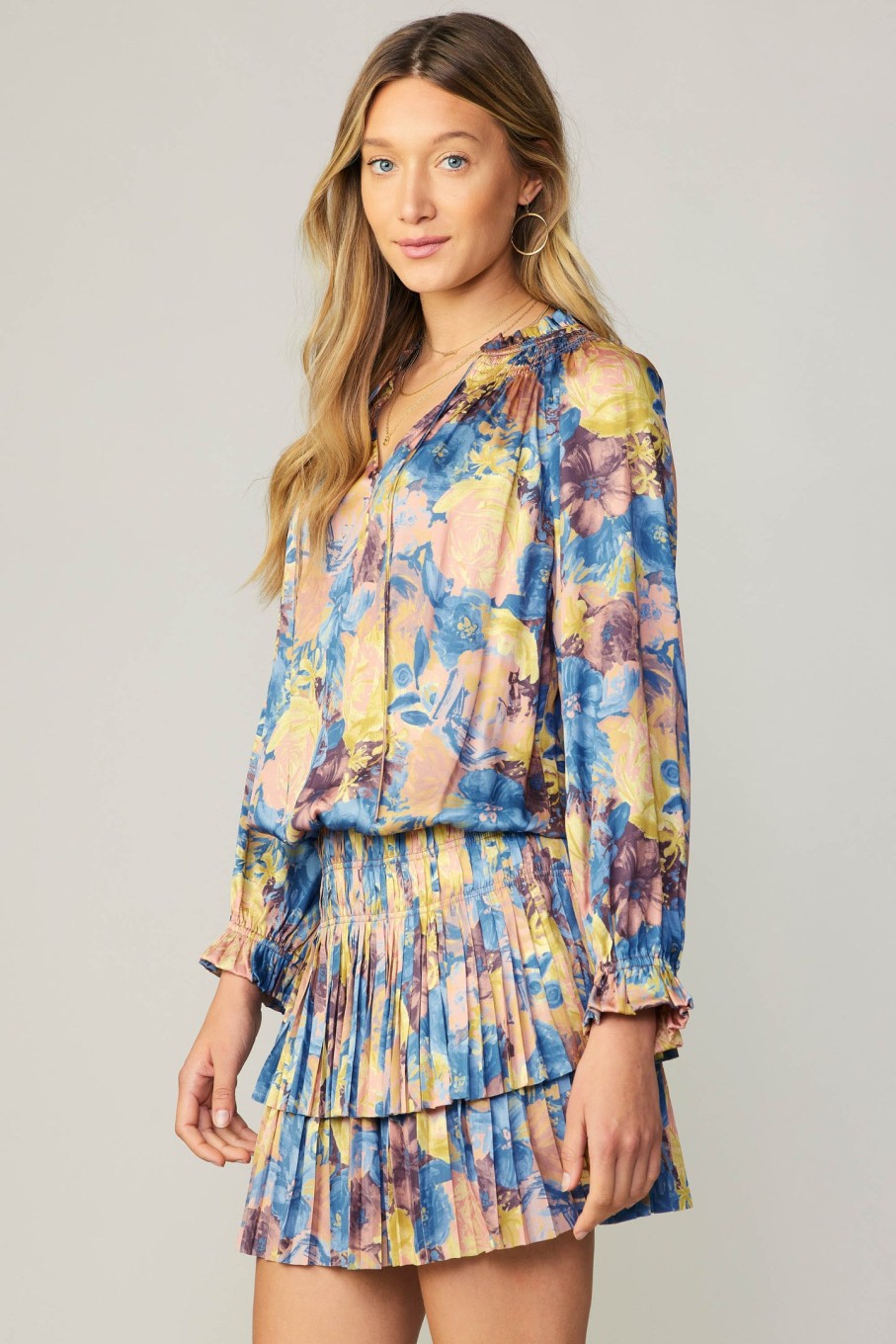 CURRENT AIR Laurel Pleated Mini Dress Mini Dresses
