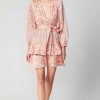 CURRENT AIR Floral Surplice Mini Dress Mini Dresses