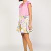 CURRENT AIR Vintage Floral Godet Skirt Skirts
