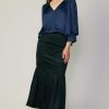 CURRENT AIR Vegan Suede Fishtail Skirt Skirts