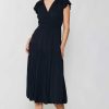 CURRENT AIR Sophia Flutter Sleeve Midi Dress Midi Dresses