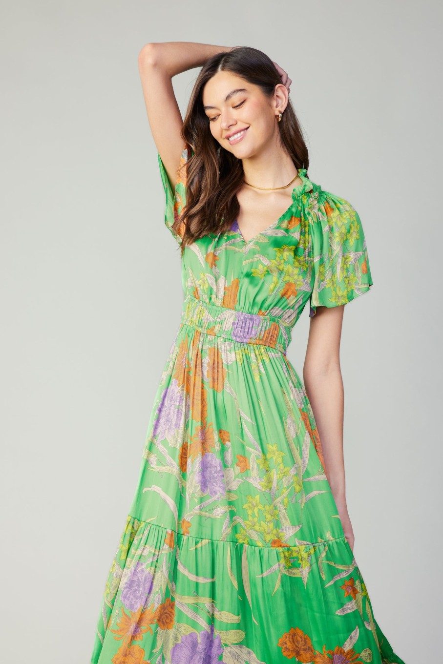 CURRENT AIR Floral Pattern Maxi Dress Maxi Dresses