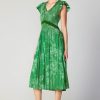 CURRENT AIR Carolina Pleated Skirt Midi Dress Midi Dresses