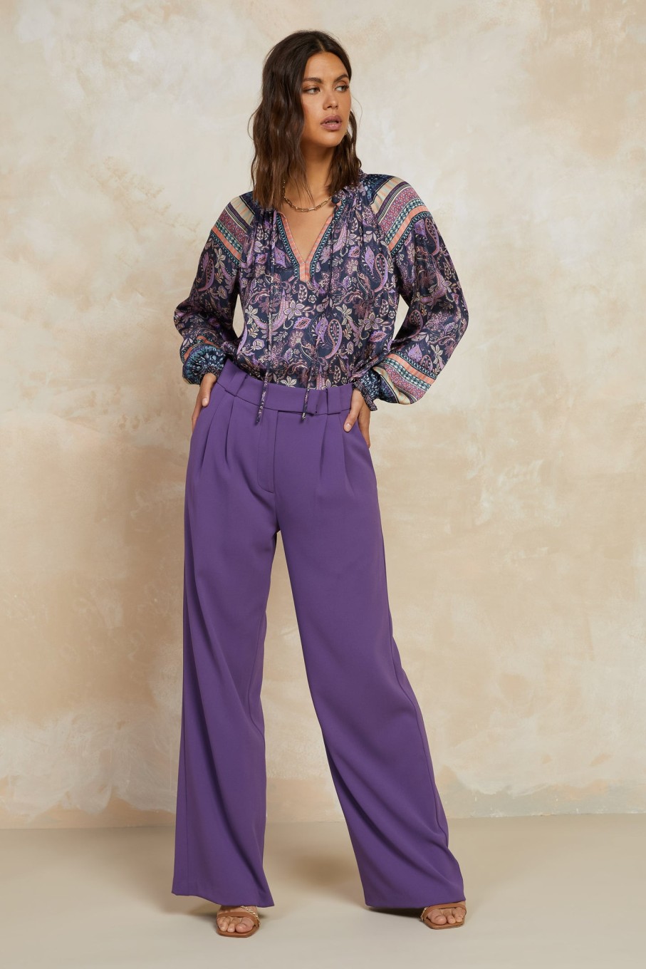 CURRENT AIR Tailored Wide Leg Pants Pants