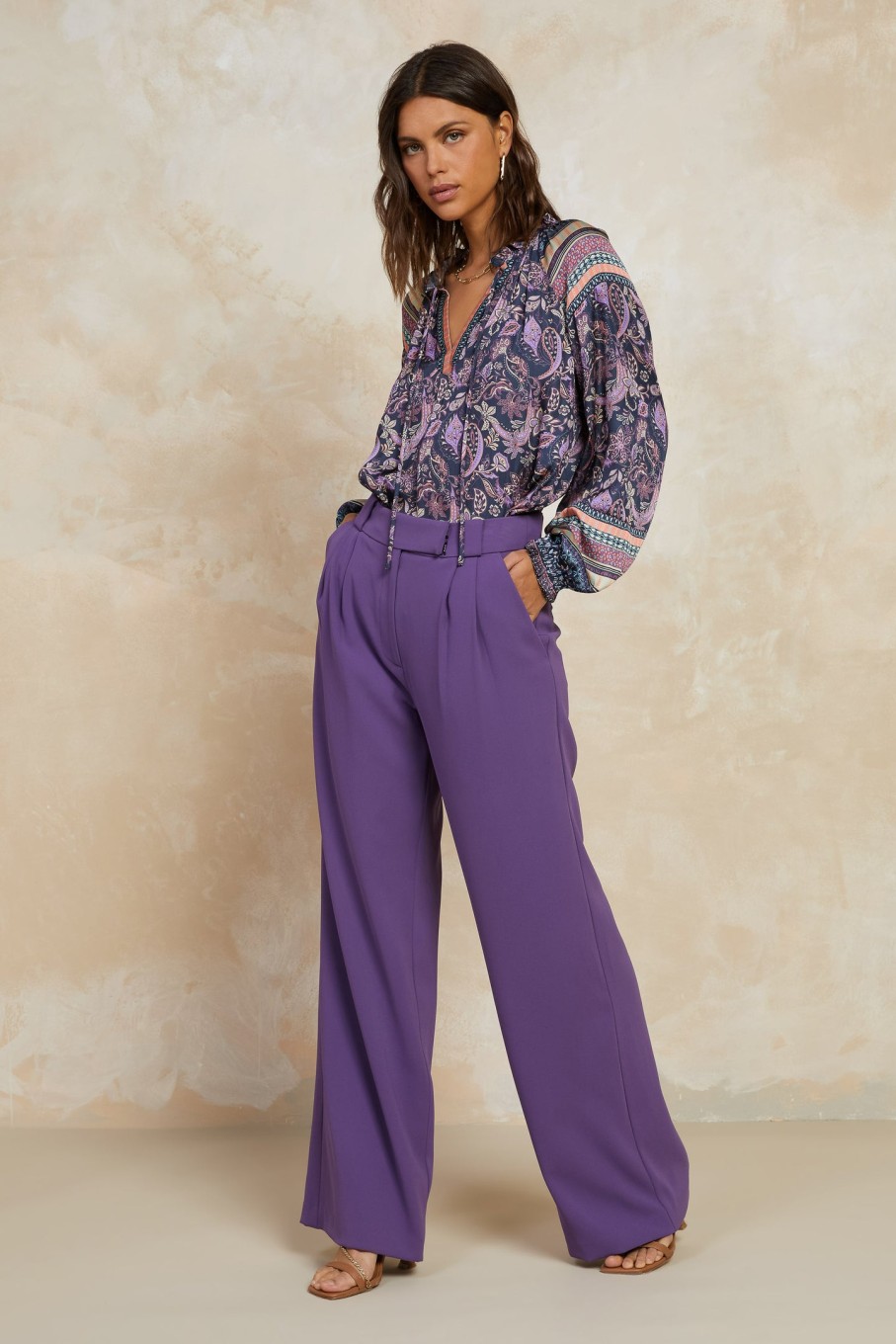 CURRENT AIR Tailored Wide Leg Pants Pants