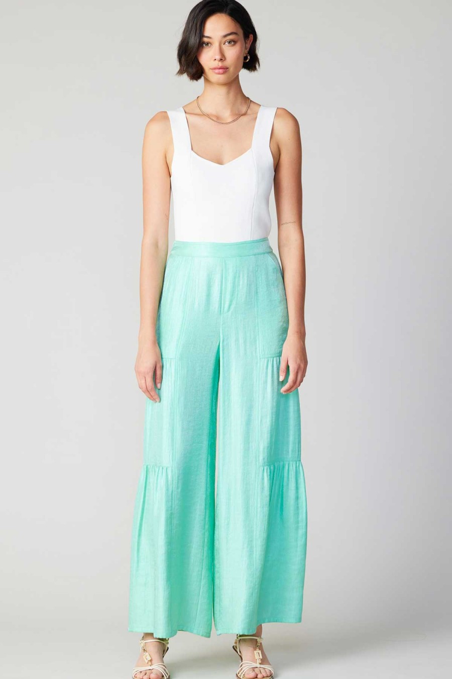 CURRENT AIR Pastel Wide Leg Pants Sets
