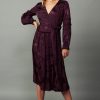 CURRENT AIR Mila Midi Wrap Dress Midi Dresses