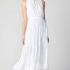 CURRENT AIR Pleated Sleeveless Maxi Dress Maxi Dresses