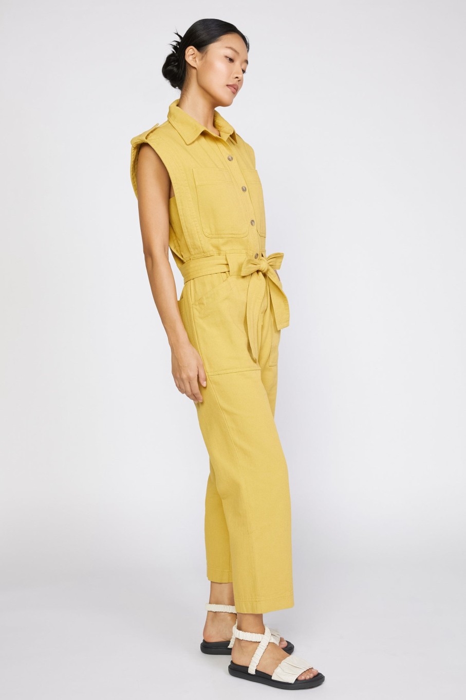 CURRENT AIR Utility Buttondown Jumpsuit Jumpsuits & Rompers