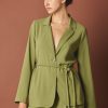CURRENT AIR Self Tie Blazer Coats & Jackets