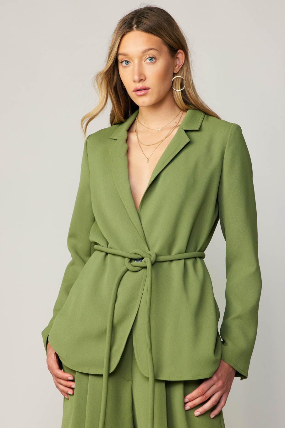 CURRENT AIR Self Tie Blazer Coats & Jackets