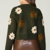 CURRENT AIR Daisy Embroidered Sweater Sweaters