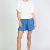 CURRENT AIR Contrast Sleeve Shirt Short Sleeve Tops