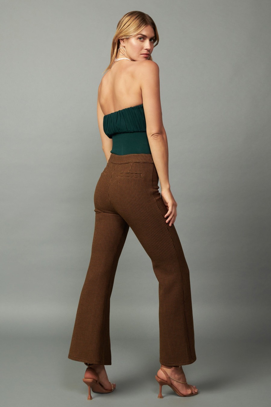 CURRENT AIR Pleated Tube Top Sleeveless Tops