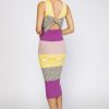 CURRENT AIR Striped Heather Knit Dress Midi Dresses