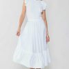 CURRENT AIR Ruffled Sleeve Sweater Dress Knitwear