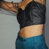 CURRENT AIR Faux Leather Bustier Tank Top Sleeveless Tops