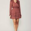 CURRENT AIR Autumn Ruffled Mini Dress Mini Dresses