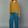CURRENT AIR Charlotte Pleated Blouse Blouses