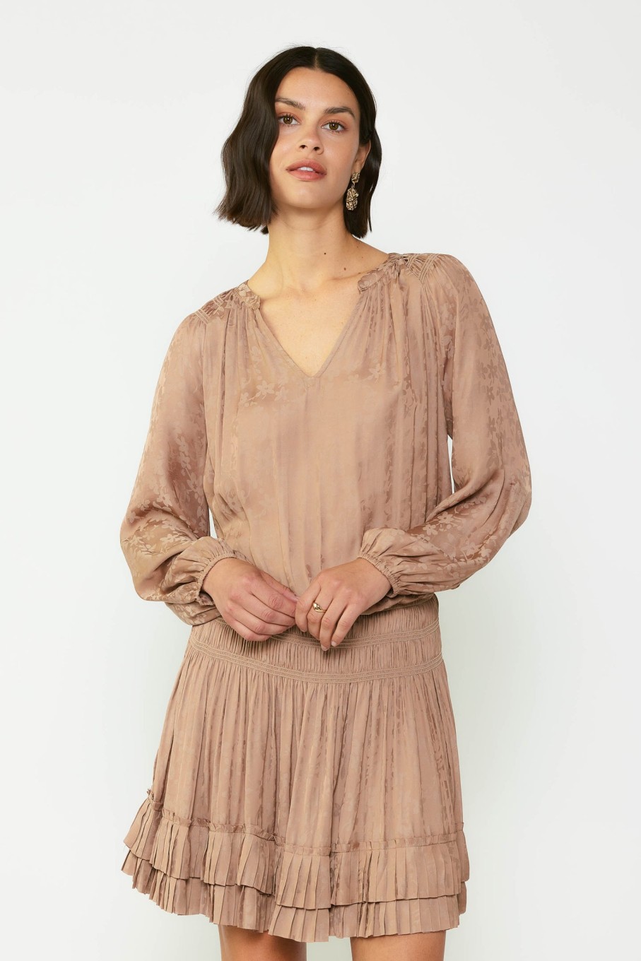 CURRENT AIR Floral Jacquard Mini Dress Mini Dresses