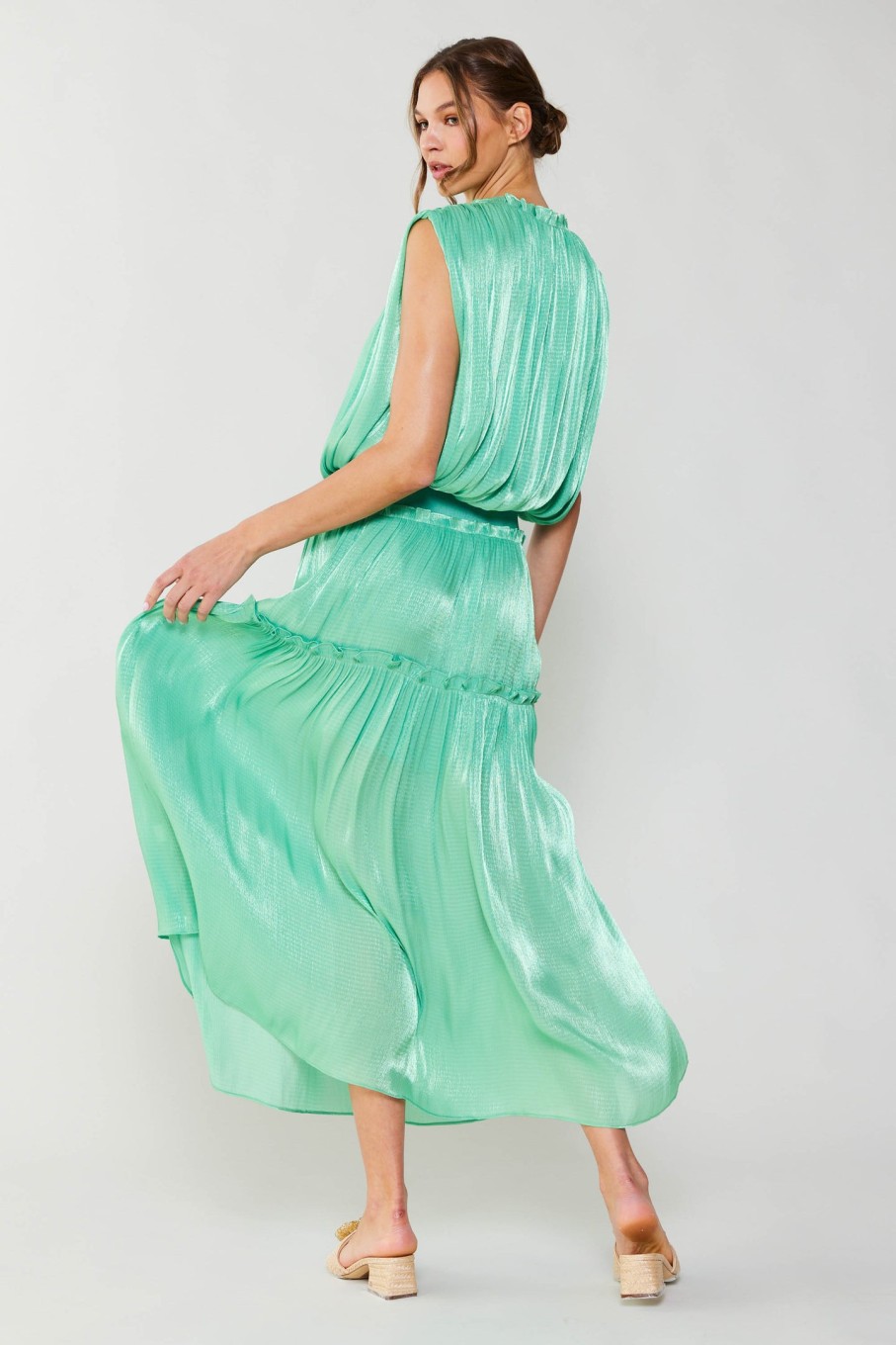 CURRENT AIR Satin Weave Maxi Skirt Skirts