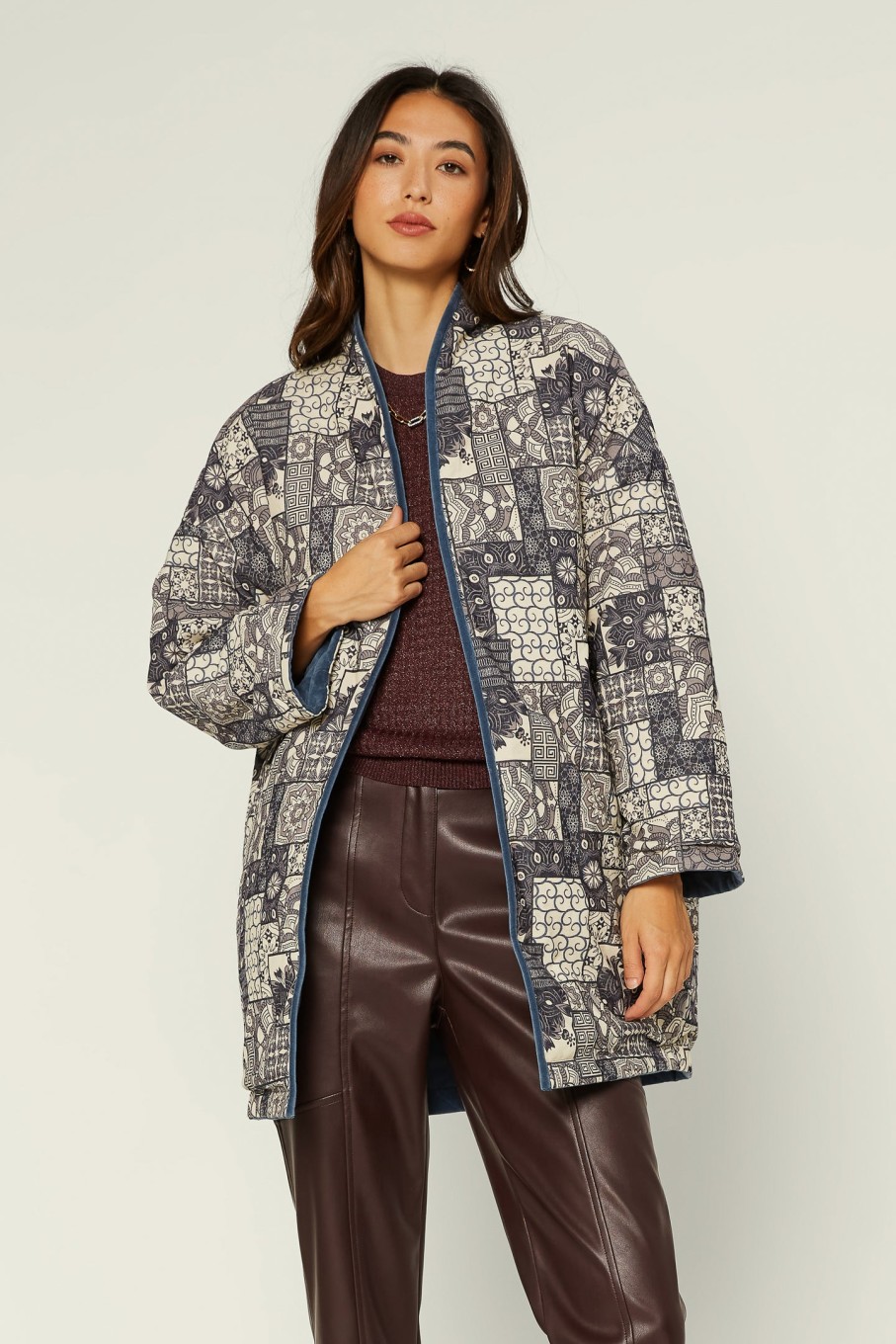 CURRENT AIR Reversible Quilted Jacket Coats & Jackets