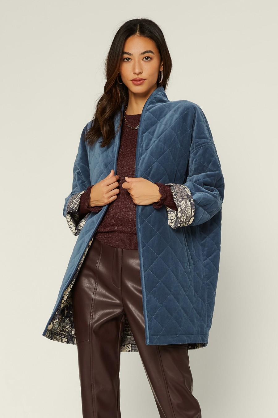 CURRENT AIR Reversible Quilted Jacket Coats & Jackets