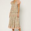 CURRENT AIR Sage Floral Midi Dress Midi Dresses