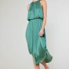 CURRENT AIR Draping Sleeveless Midi Dress Midi Dresses