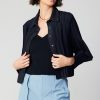 CURRENT AIR Button Down Pleated Top Long Sleeve Tops