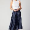 CURRENT AIR Pleated Tiered Midi Skirt Skirts