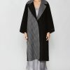 CURRENT AIR Houndstooth Oversized Wool Coat Coats & Jackets