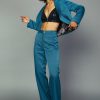 CURRENT AIR Cropped Double Breasted Blazer Sets