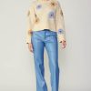 CURRENT AIR Daisy Embroidered Sweater Sweaters