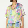 CURRENT AIR Botanical Color Block Shirt Sets