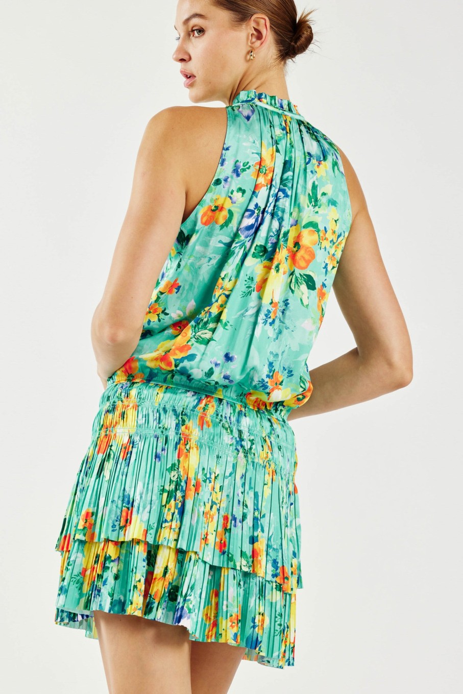 CURRENT AIR Cara Pleated Mini Dress Mini Dresses